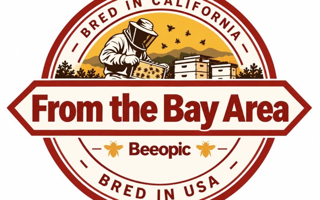 Beeopic bee nucs bred locally in the San Francisco Bay Area, California